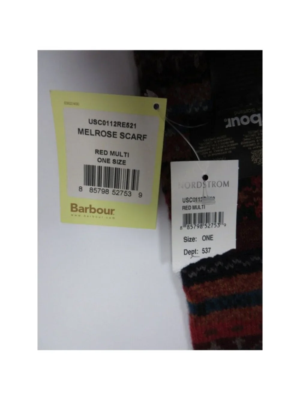 Barbour brand size